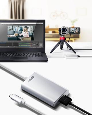 ATEN USB 3.0 Kabel 1x USB 3.1 Gen1 - 1x HDMI Type A Female Zilver/Wit - thumbnail