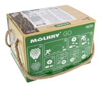 Selecta Molkky go grenenhout werpspel met 12 kegels - thumbnail
