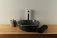 Chinesische Hartstein Waschschale Ø 40 cm Rundwaschbecken BE-011zk - thumbnail