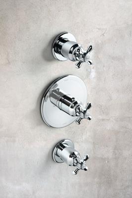 Douchekraan Hotbath Amice Inbouw Thermostatisch Rond Glans Chroom 3 Greeps Douchekraan Hotbath Amice Inbouw Thermostatisch Rond Glans Chroom 3 Greeps