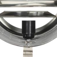 Vloerlamp driepoot 171 cm massief mangohout zwart - thumbnail