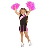 Cheerleader kind zwart/roze - thumbnail