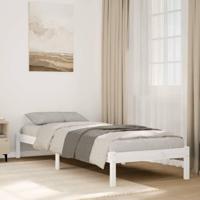 Bedframe extra lang zonder matras grenenhout wit 100x210 cm - thumbnail