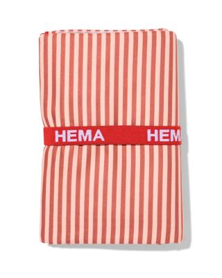 HEMA Strandlaken 110x175cm microvezel strepen (perzik)