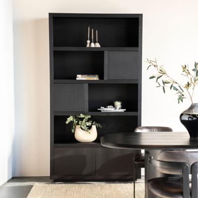 Eleonora Opbergkast 'Helsinki' Eiken, kleur Zwart, 220 x 120cm