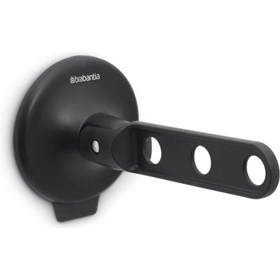 Brabantia inklapbare kledinghaak met zuignap zwart