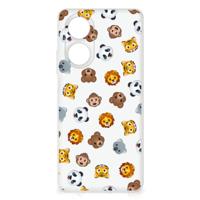 TPU bumper voor OPPO A58 4G Dieren Emojis - thumbnail
