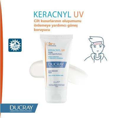 Ducray Keracnyl Fluide SPF50+ Tegen Onzuiverheden 50ml - thumbnail