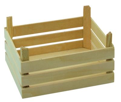 Goki houten groenteen fruitkist, set van 3