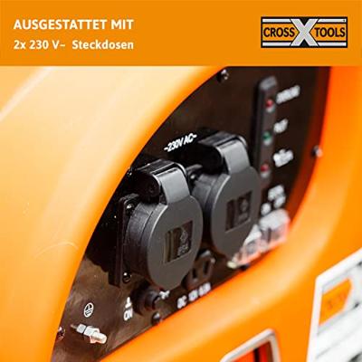CrossTools CPG 2000 INV 4-takt Aggregaat met omvormer 2.4 kW 230 V 24 kg 2000 W - thumbnail