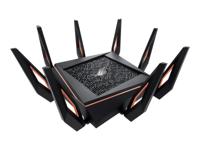ASUS ROG Rapture GT-AX11000 Tri-Band WiFi 6 Extendable Gaming Router, 10G/2.5G Ports, RangeBoost Plus, Triple-level Game Acceleration, levenslange gratis netwerkbeveiliging, 4G / 5G Router vervanger - thumbnail