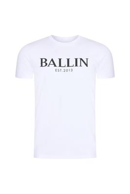 Ballin Est 2013 - Heren T-Shirt - Wit - Zachte Stof - Opdruk Ballin Est 2013 - Heren T-Shirt - Wit - Zachte Stof - Opdruk