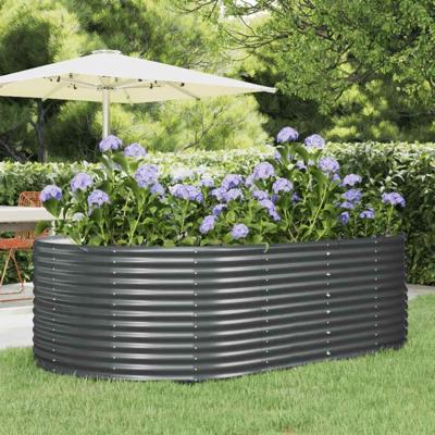 Plantenbak 212x140x68 cm gegalvaniseerd staal antracietkleurig