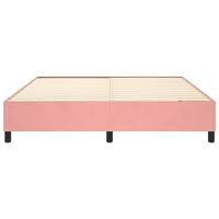 Bedframe fluweel roze 200x200 cm - thumbnail