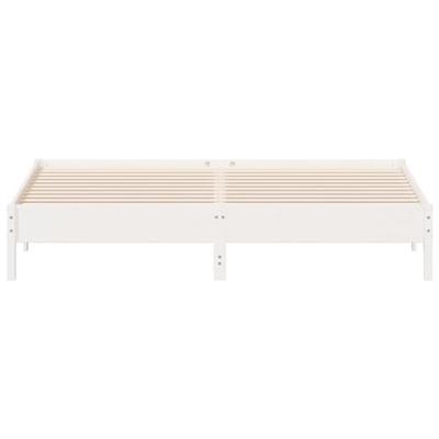 Bedframe massief grenenhout wit 200x200 cm Bedframe massief grenenhout wit 200x200 cm