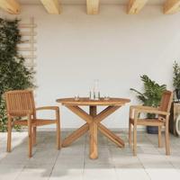 Tuintafel 109x74 cm massief teakhout - thumbnail