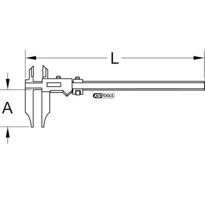 KS Tools 300.0562 300.0562 Werkplaatsschuifmaat