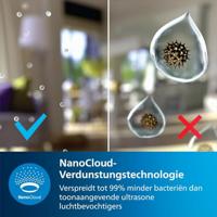 Philips 2000 series HU2716/10 luchtbevochtiger Ultrasonic 2 l 17 W Roségoud, Wit - thumbnail