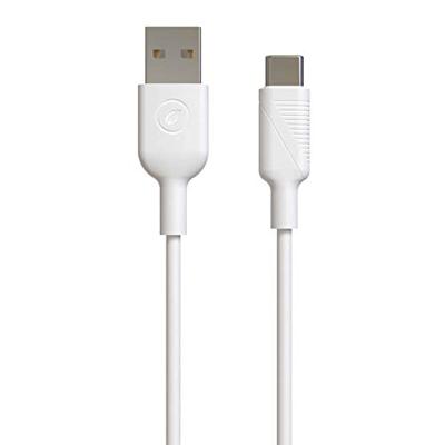muvit for change USB-kabel naar type C, 3 A, 0,2 m, wit