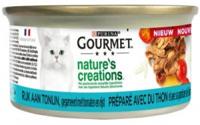 Gourmet Nature's Creations met tonijn nat kattenvoer (blik 85 gr) 24 x 85 g - thumbnail
