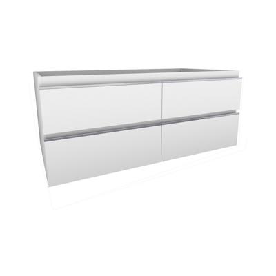 Tigris onderkast met 4 laden 2 uitsparingen 120 x 46 cm glans wit