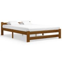 Bedframe massief grenenhout honingbruin 160x200 cm - thumbnail