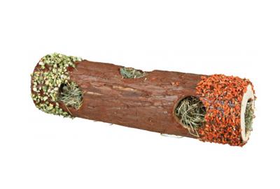 TRIXIE TUNNELBUIS MET HOOI EN HIBISCUSBLOESEM / WORTEL / ERWT 30X9X9 CM 35 GR TRIXIE TUNNELBUIS MET HOOI EN HIBISCUSBLOESEM / WORTEL / ERWT 30X9X9 CM 35 GR