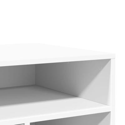 Printerkastje met wielen 60x50x67 cm wit Printerkastje met wielen 60x50x67 cm wit