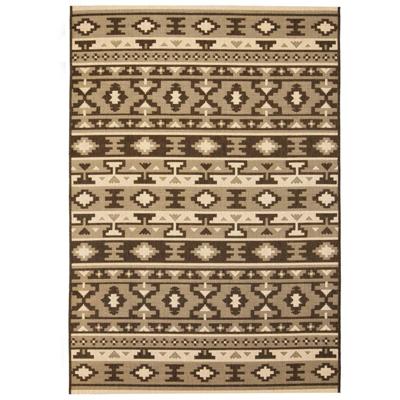 vidaXL Vloerkleed binnen/buiten 140x200 cm sisal look etnisch ontwerp