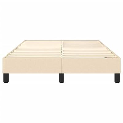 Boxspringframe stof crmekleurig 120x200 cm