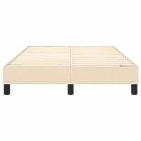 Boxspringframe stof crmekleurig 120x200 cm - thumbnail