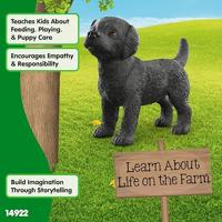 Schleich farm world zwarte labrador retriever pup 14922 - thumbnail