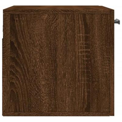 Wandkast 60x36,5x35 cm bewerkt hout bruineikenkleurig Wandkast 60x36,5x35 cm bewerkt hout bruineikenkleurig