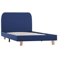Bedframe stof blauw 90x200 cm - thumbnail