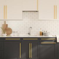 Handvatten 20 st 480 mm roestvrij staal goudkleurig - thumbnail