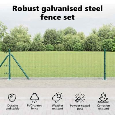 VidaXL Afrasteringspaal groen 10 x 0,4 m (16 x 16 mm gaas) VidaXL Afrasteringspaal groen 10 x 0,4 m (16 x 16 mm gaas)
