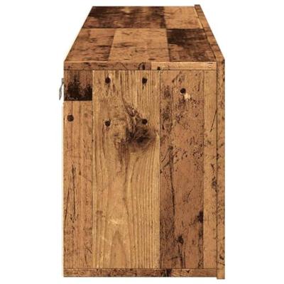 Tv-meubels 2 st wandgemonteerd 60x30x41 cm oud houtkleurig