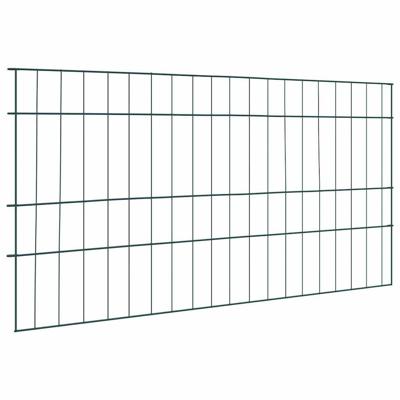 Vijverhekken Set 5 pcs Groen 100 x 50 cm Staal