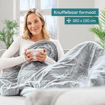 Beurer HD 75 Nordic Grey Green Planet Warmtedeken Grijs Beurer HD 75 Nordic Grey Green Planet Warmtedeken Grijs