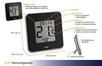 TFA Dostmann Style 30.5021.01 Thermo- en hygrometer Zwart - thumbnail