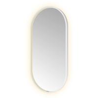 Hotbath &More Mirrors Oval LED Badkamerspiegel - Ovaal - 100 x 50 cm - Mat Wit - thumbnail