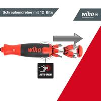 Wiha Schroevendraaier | met bitmagazijn | LiftUp 25 magnetisch 38605 - thumbnail
