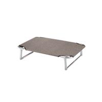 Ferplast DREAM 80, Stretcher voor honden verhoogd bed,aluminium structuur met elastische bochten, stoffen bekleding met de kleur Taupe, 84 x 54 x h 18 cm - thumbnail