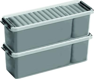 Sunware Q-line mixed box 1,3 liter met metaal baskets 1x 0,25 liter + 1x 0,85 liter transp/metaal Sunware Q-line mixed box 1,3 liter met metaal baskets 1x 0,25 liter + 1x 0,85 liter transp/metaal