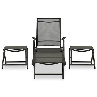 3-delige Loungeset textileen en aluminium antracietkleurig - thumbnail