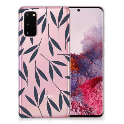 Samsung Galaxy S20 | TPU Case | Leaves Blue Samsung Galaxy S20 | TPU Case | Leaves Blue