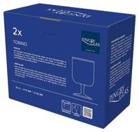 Lyngby - Torino - Wijnglas S/2 0,30l Blauw - thumbnail