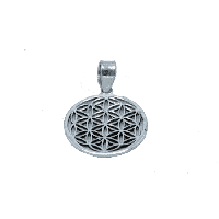 Flower of Life Hanger 925 Zilver - thumbnail