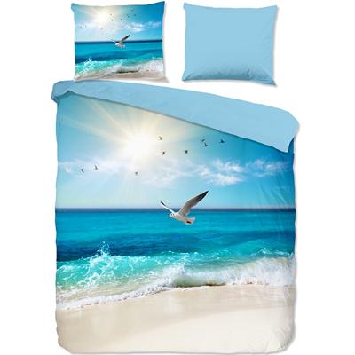 Good Morning Dekbedovertrek "strandthema" - Multi - (200x200/220 cm) - Katoen