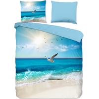 Good Morning Dekbedovertrek "strandthema" - Multi - (200x200/220 cm) - Katoen - thumbnail
